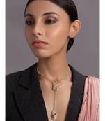 Chic Gold and White Necklace