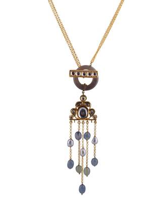 Gorgeous Gold and Grey Necklace 1