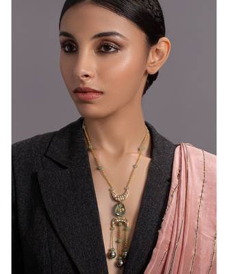 Elite Gold and Green Necklace 1