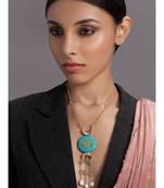 Elegant Turquoise and Gold Necklace