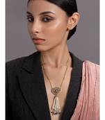 Beautiful Blue, Red, and Gold Necklace