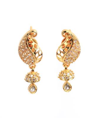 Gold plated Stone Earrings 2