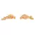 Gold plated Stone Earrings