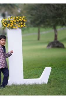 Blue Brocade printed LIVELY FOREST TUXEDO