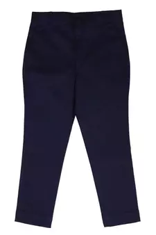 Blue cotton silk plain MIDNIGHT BLUE PANT
