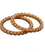 Copper Gold gold plated bangles