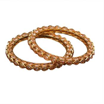 Copper Gold gold plated bangles 2