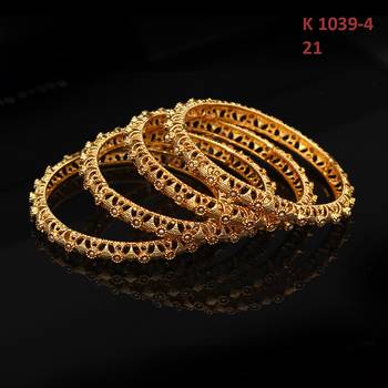 Copper Gold gold plated bangles 3