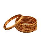 Copper Gold gold plated bangles