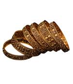 Copper Gold gold plated bangles