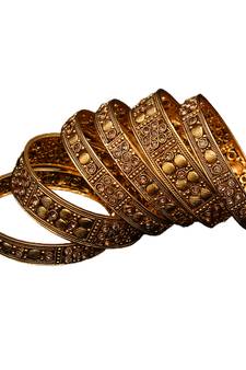 Copper Gold gold plated bangles