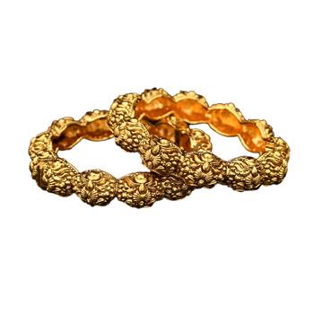 Copper Gold gold plated bangles 1