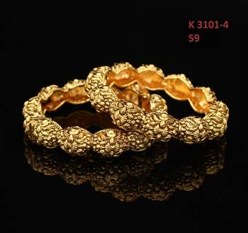 Copper Gold gold plated bangles 3