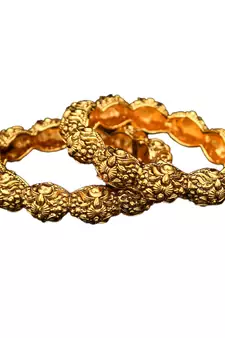 Copper Gold gold plated bangles