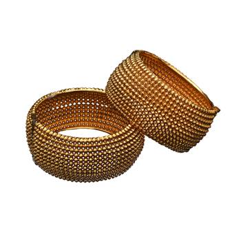Copper Gold gold plated bangles 1