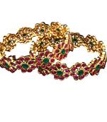 Copper Gold gold plated bangles