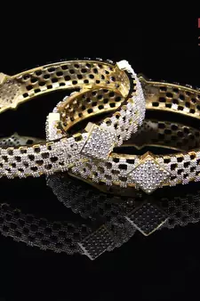 Copper Gold gold plated bangles