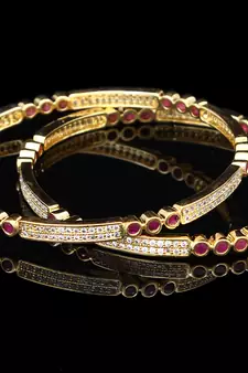 Copper Gold gold plated bangles
