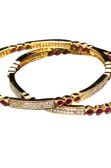Copper Gold gold plated bangles