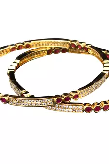 Copper Gold gold plated bangles