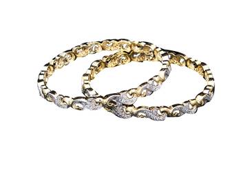 Copper Gold gold plated bangles 1
