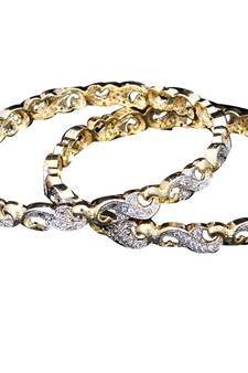 Copper Gold gold plated bangles