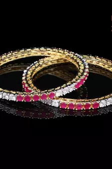 Copper Gold gold plated bangles