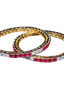 Copper Gold gold plated bangles