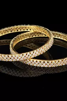 Copper Gold gold plated bangles