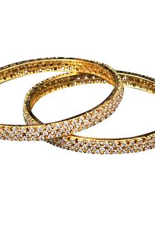 Copper Gold gold plated bangles