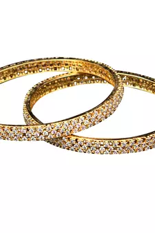 Copper Gold gold plated bangles