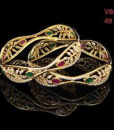 Copper Gold gold plated bangles