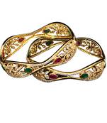 Copper Gold gold plated bangles