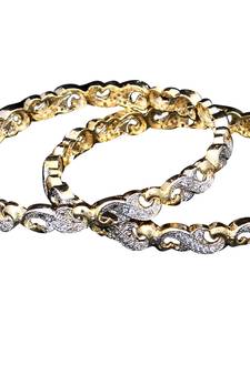 Copper Gold gold plated bangles