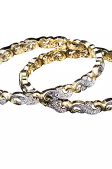 Copper Gold gold plated bangles