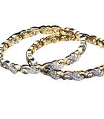 Copper Gold gold plated bangles