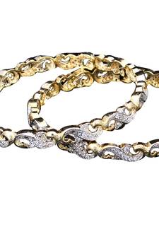 Copper Gold gold plated bangles