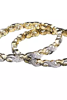 Copper Gold gold plated bangles