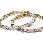 Copper Gold gold plated bangles