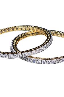 Copper Gold gold plated bangles