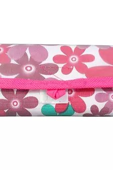 Atorakushon   Fabric Cosmetic Makeup Pouch Payal Chain watches Wrist Watch Jewelry Organizer Pack of 6 (Pink)