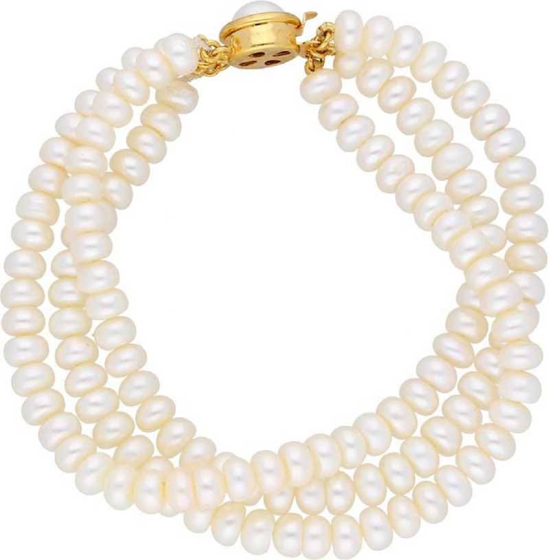 White pearl bracelets
