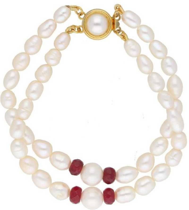 White pearl bracelets