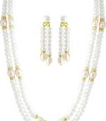 White pearl necklaces