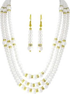 White pearl necklaces 1