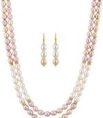 Pink pearl necklaces
