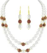 White pearl necklaces