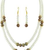 White pearl necklaces