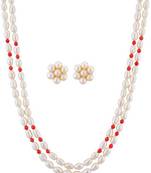 White pearl necklaces