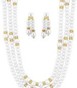 White pearl necklaces